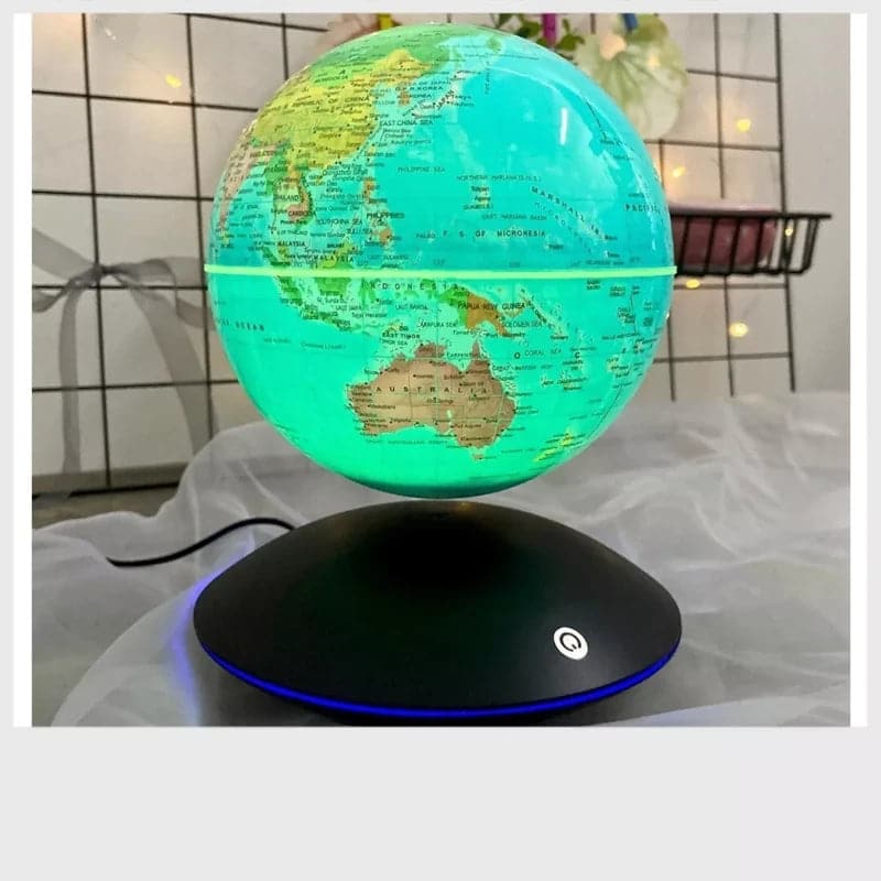 Lampara led globo terráqueo flotante 3D