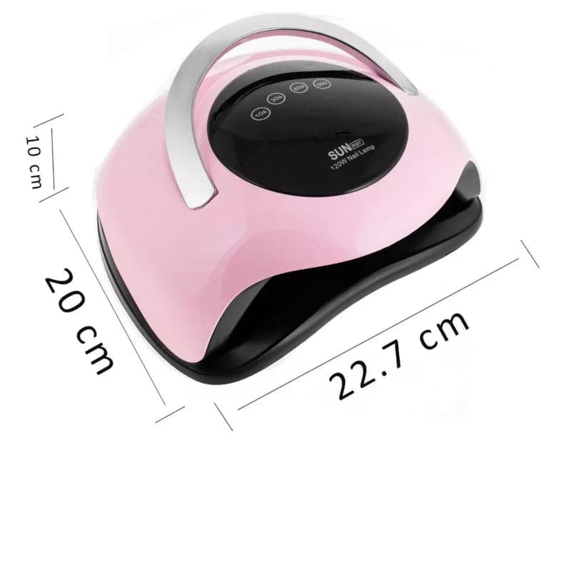 Lampara secadora de uñas 120w profesional con pantalla temporizador