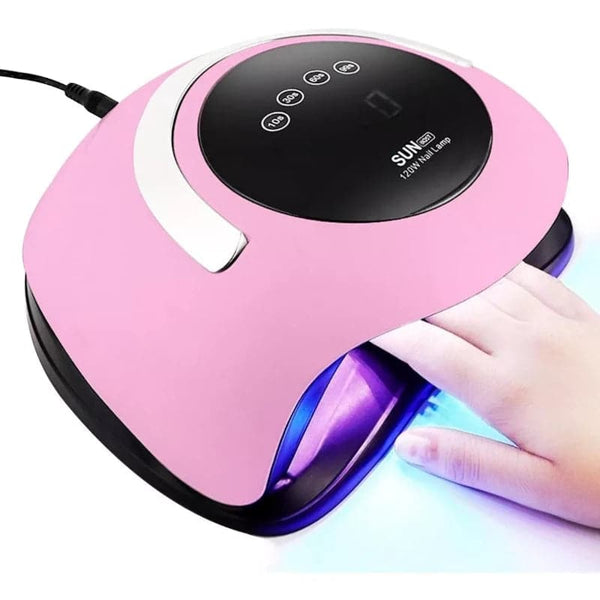 Lampara secadora de uñas 120w profesional con pantalla temporizador