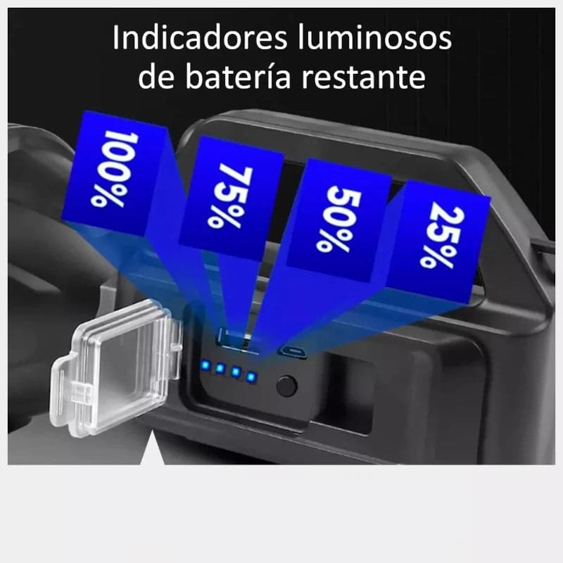 Linterna portátil y potente luz led de largo alcance recargable con USB