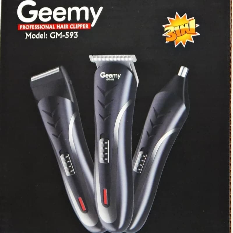 Maquina de afeitar recargable Gemey 3 en 1 Gm-593