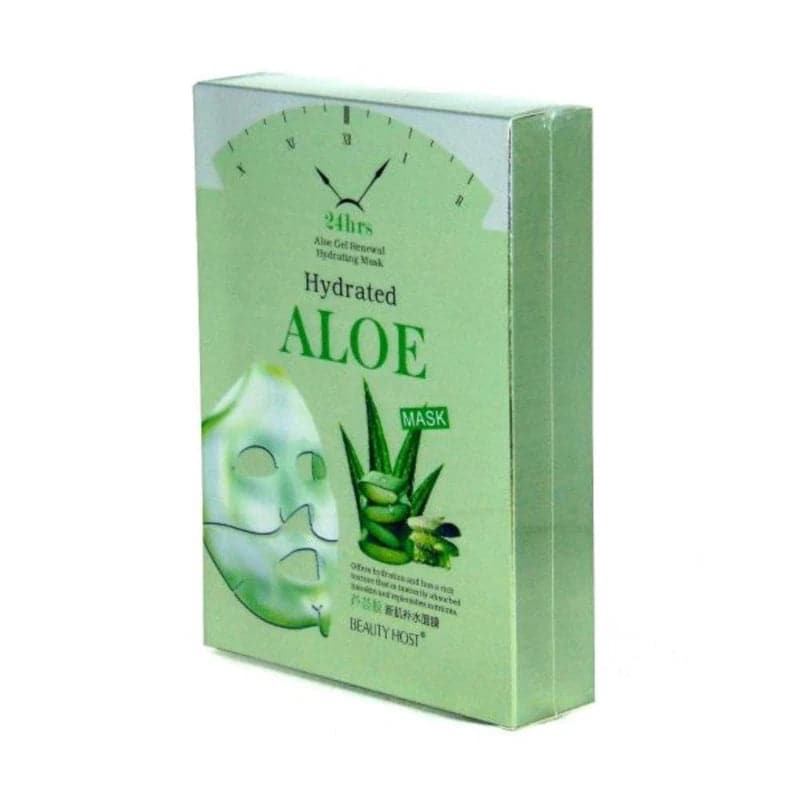 Mascarilla facial que limpia y nutre de aloe vera con 10 unidades