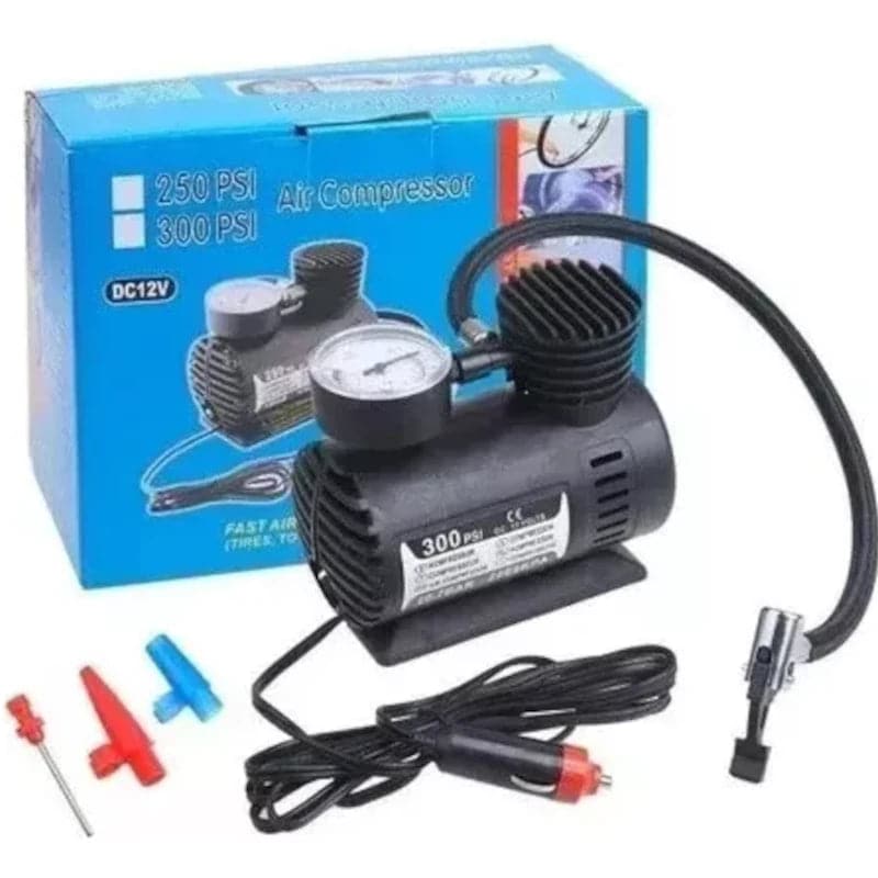 Mini compresor de aire portátil de 12v y 300 Psi