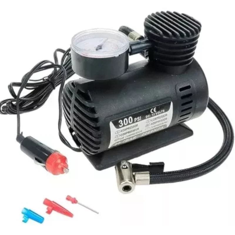 Mini compresor de aire portátil de 12v y 300 Psi