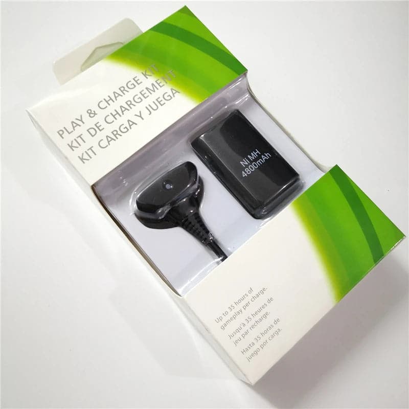 Kit de Juega y Carga para XBOX 360 de 4800mAh