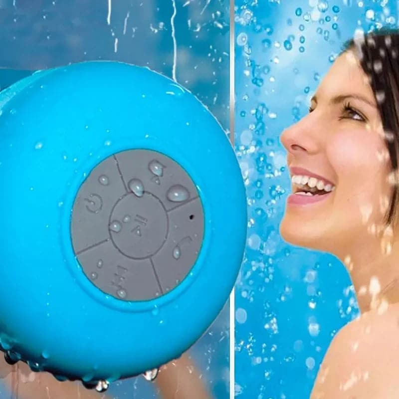 Parlante bluetooth resistente al agua para baño