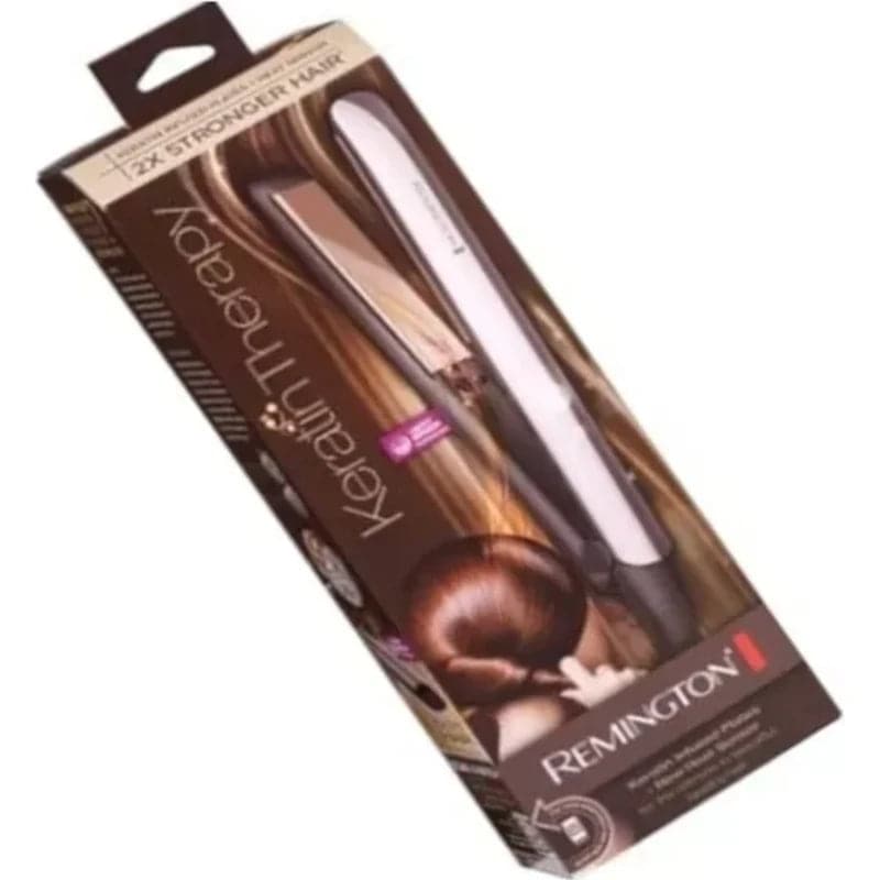 Plancha de cabello Remington keratina therapy y argan