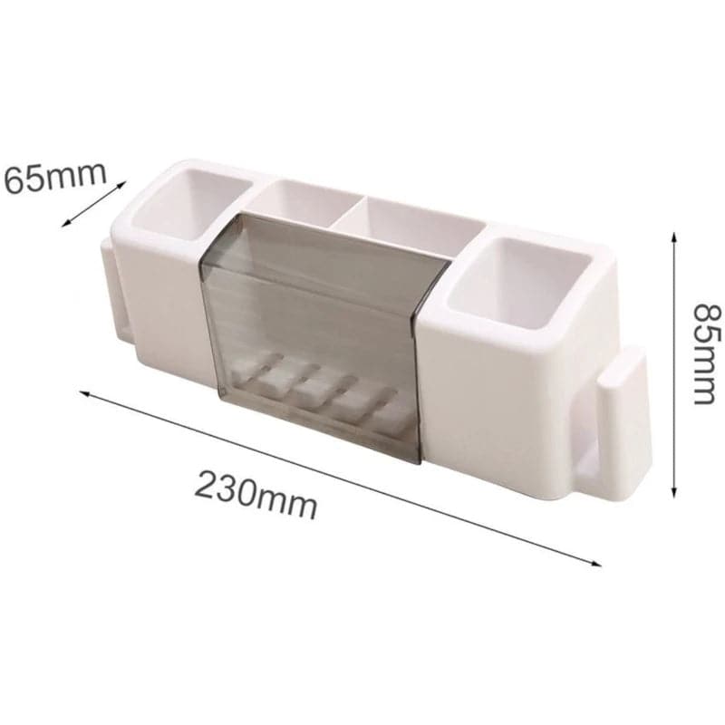 Porta cepillos de diente con gancho en los costado para taza