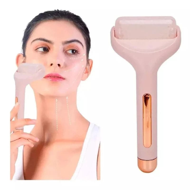 Rodillo facial Ice Roller reafirmante de gel frio anti-arrugas