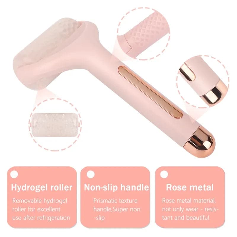 Rodillo facial Ice Roller reafirmante de gel frio anti-arrugas