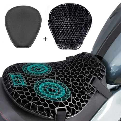 Cojín universal para moto de silicona en gel