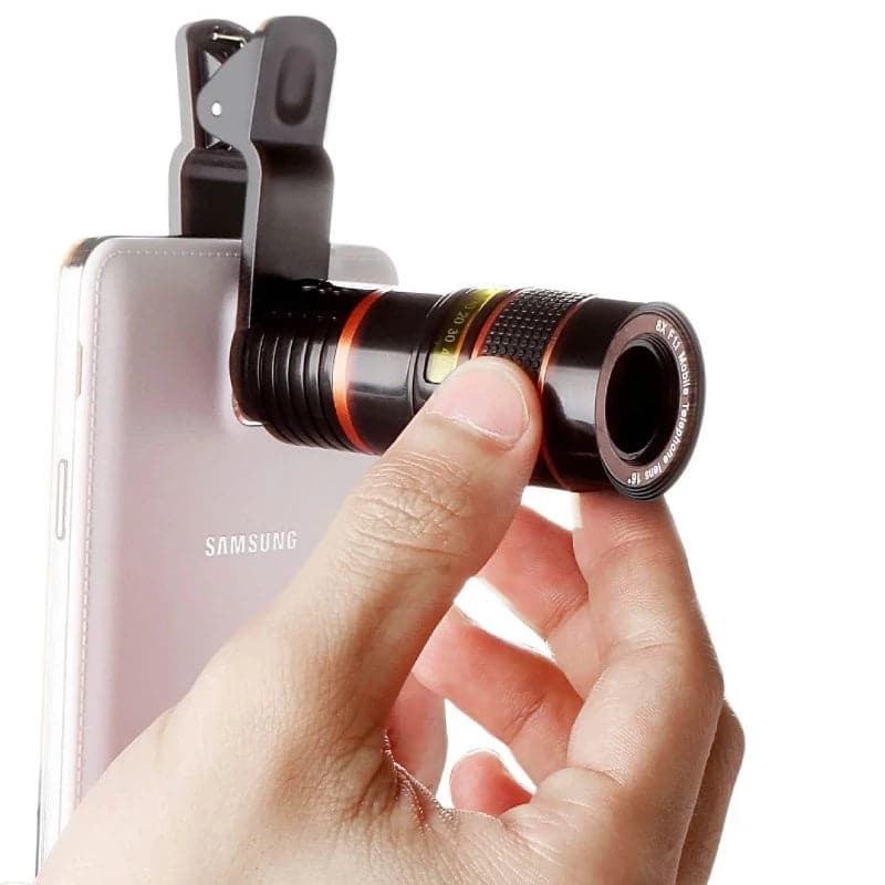 Lente de Telescopio de Camara con Zoom Optico 8X para Celular