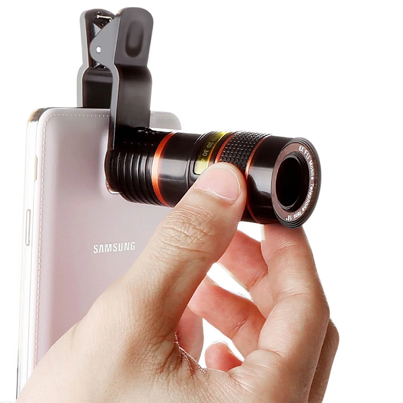 Lente de Telescopio de Camara con Zoom Optico 12X para Celular