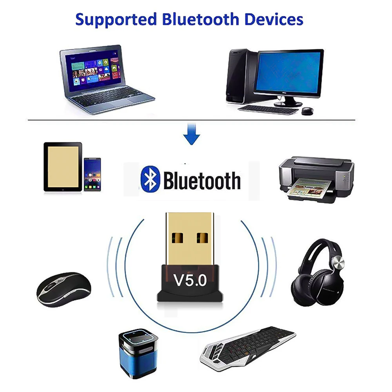 Mini USB Receptor Bluetooth Marca TREQA