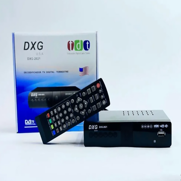 Decodificador TDT DXG-2021 HD DVB2 Sintonizador de Televisión Digital