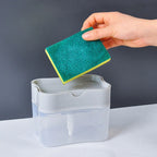 Dispensador de Jabón 2 en 1 con Porta Esponja – 385 ml