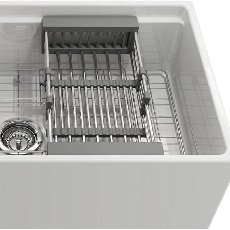 Escurridor de platos extensible de acero