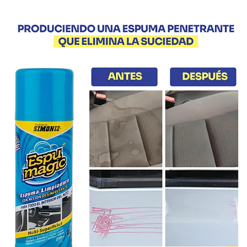 Limpiador Multiuso de Tapiceria Espumagic Simoniz 650ml