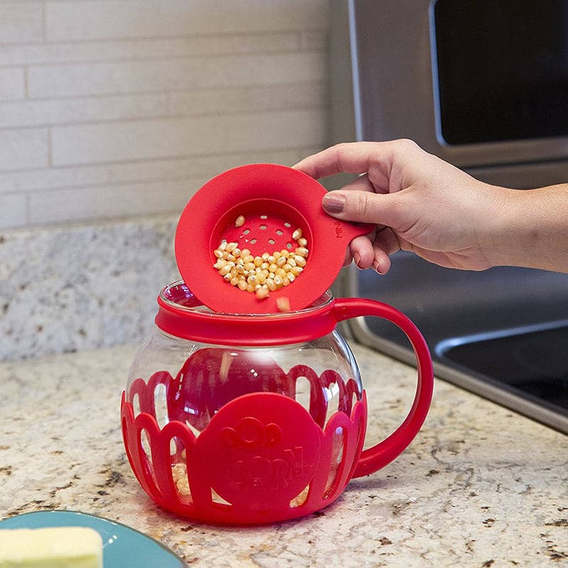 Envase de Vidrio para hacer Palomitas de Maiz Marca PopCorn Popper