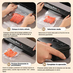 Máquina Selladora al Vacío para Alimentos + 10 Bolsas Incluidas