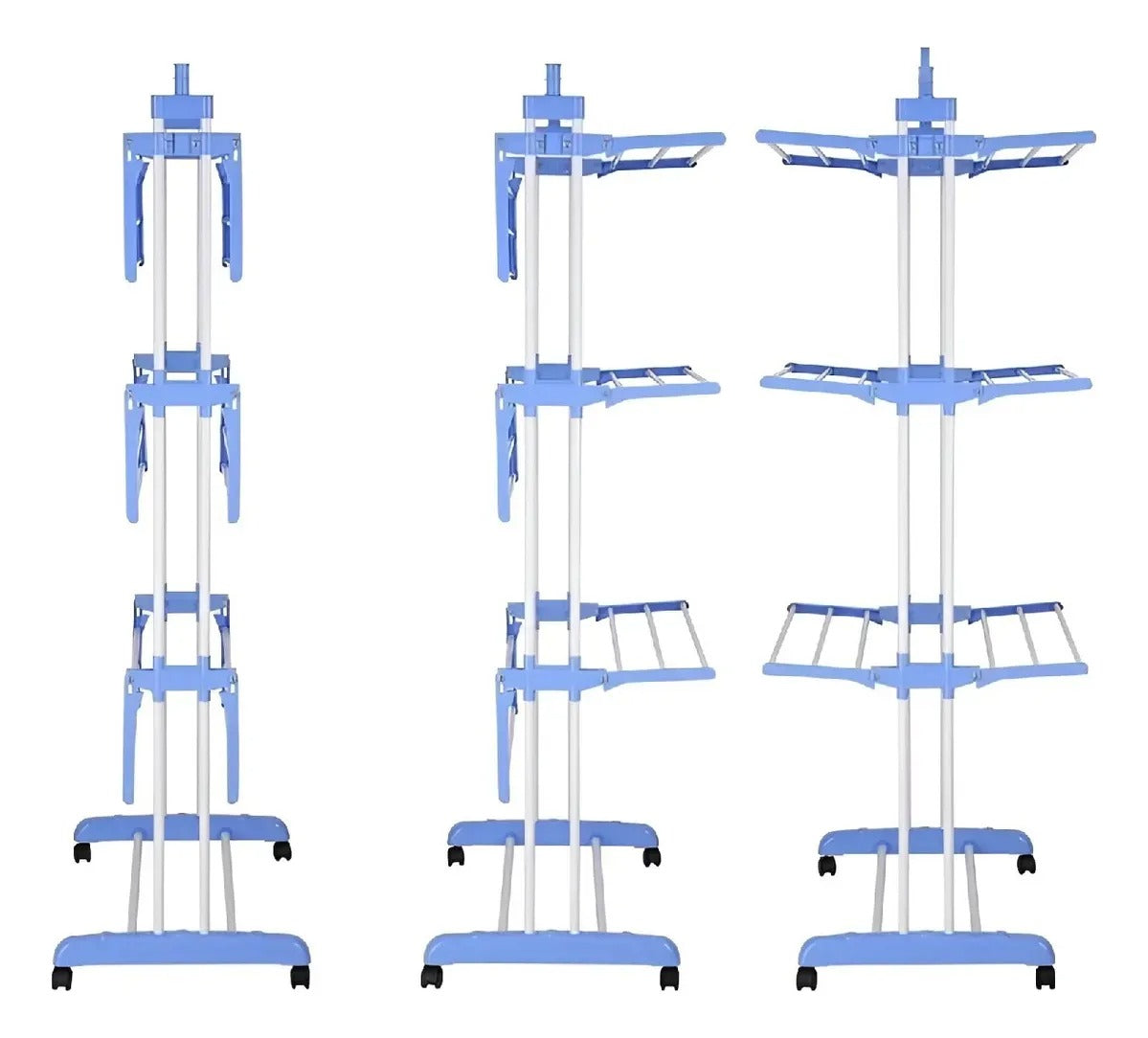 Tendedero Colgador De Ropa Plegable 3 Niveles