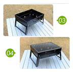 Mini Parrillera Plegable De Carbon Portatil Parrillera