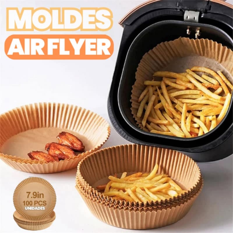 Pack 100 Papel Antihaderente para Air Fryer y Hornos