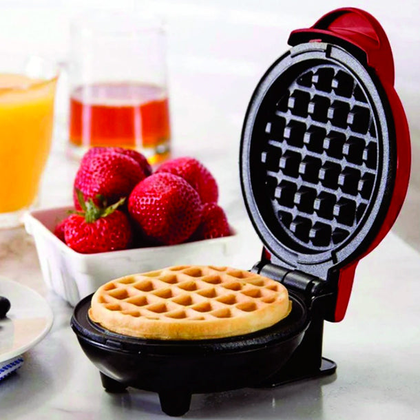Mini Wafflera Eléctrica Desayunos Rápidos y Deliciosos