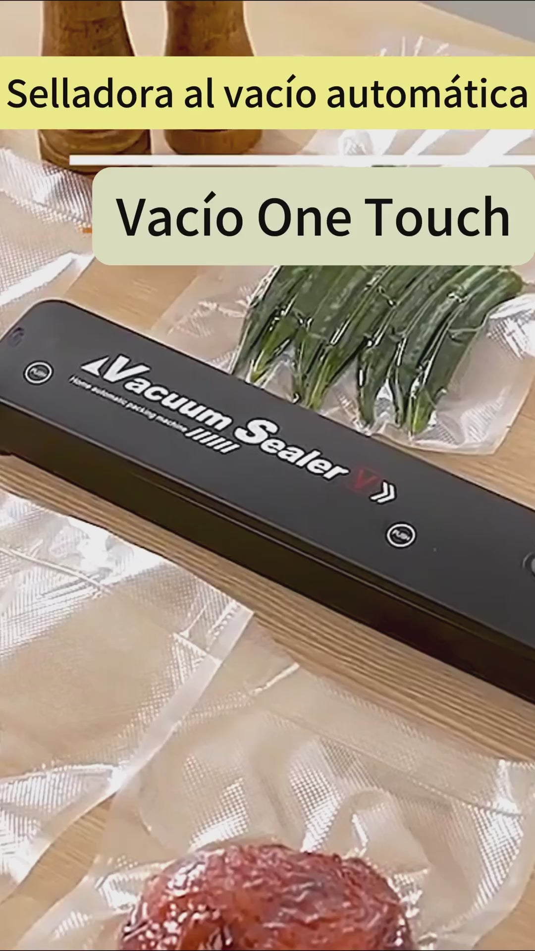 Máquina Selladora al Vacío para Alimentos + 10 Bolsas Incluidas