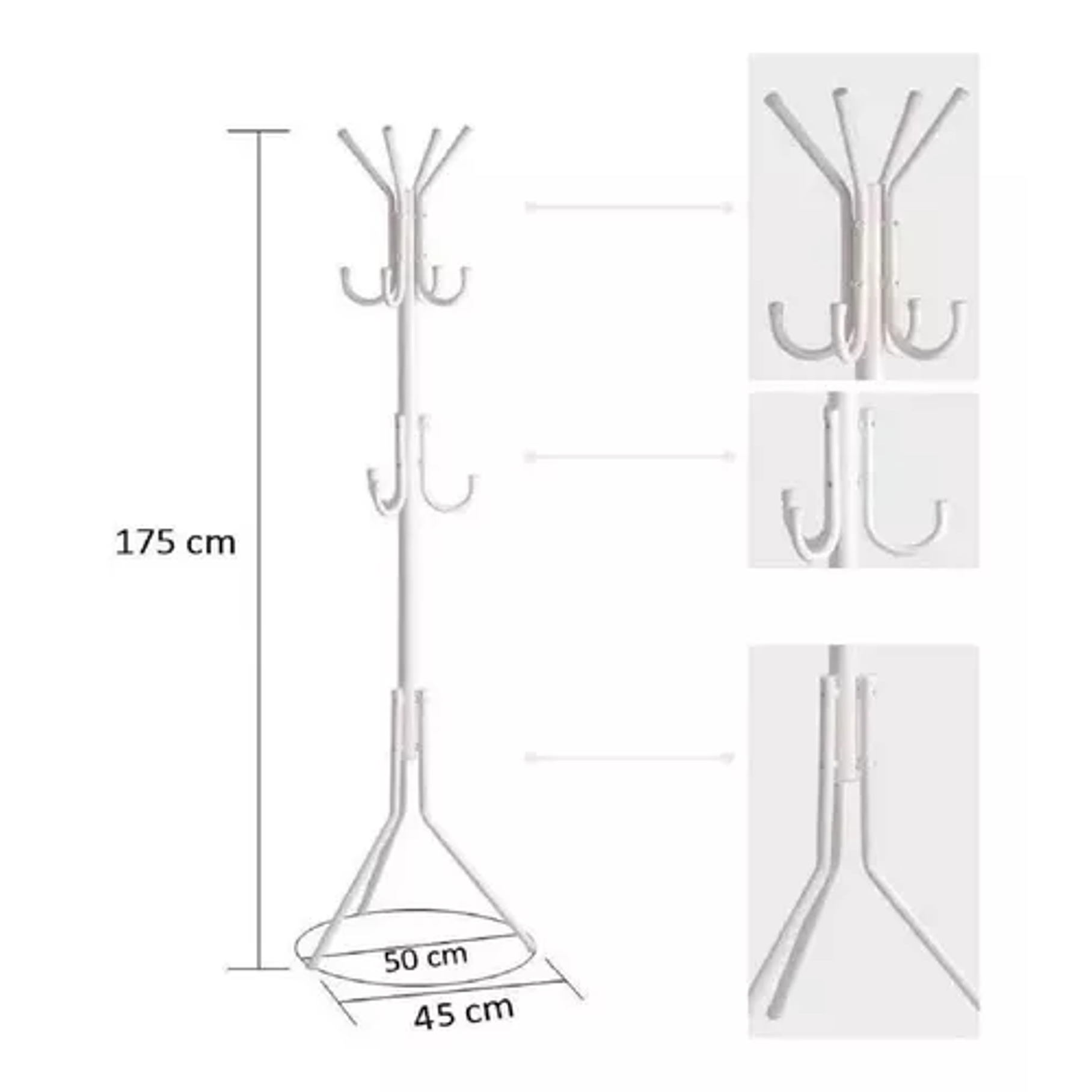 Perchero Metal 12 Ganchos Abrigo