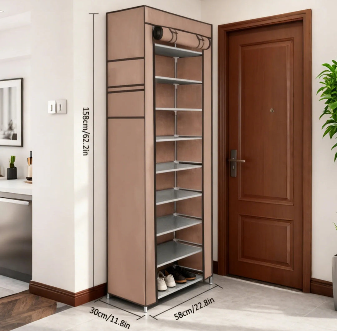 Zapatero Armable 9 Pisos Tela