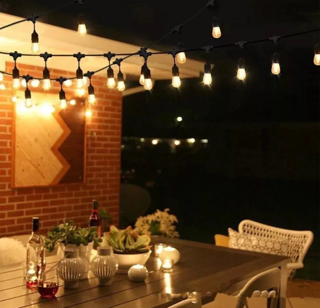 Luces Guirnalda Solar 10 Metros 10 Ampolletas