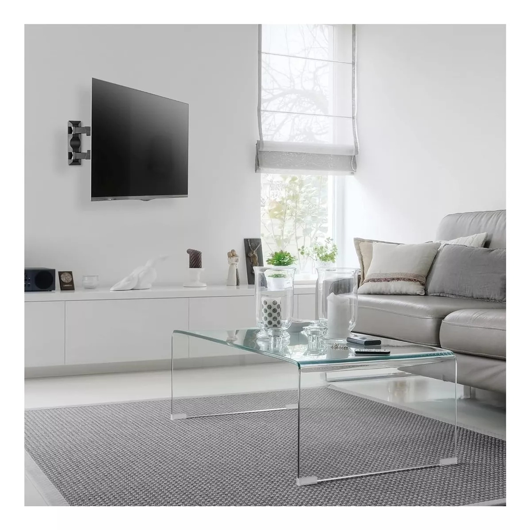 Soporte De Tv Base Televisor Giratoria Plegable 32 - 55 Negro