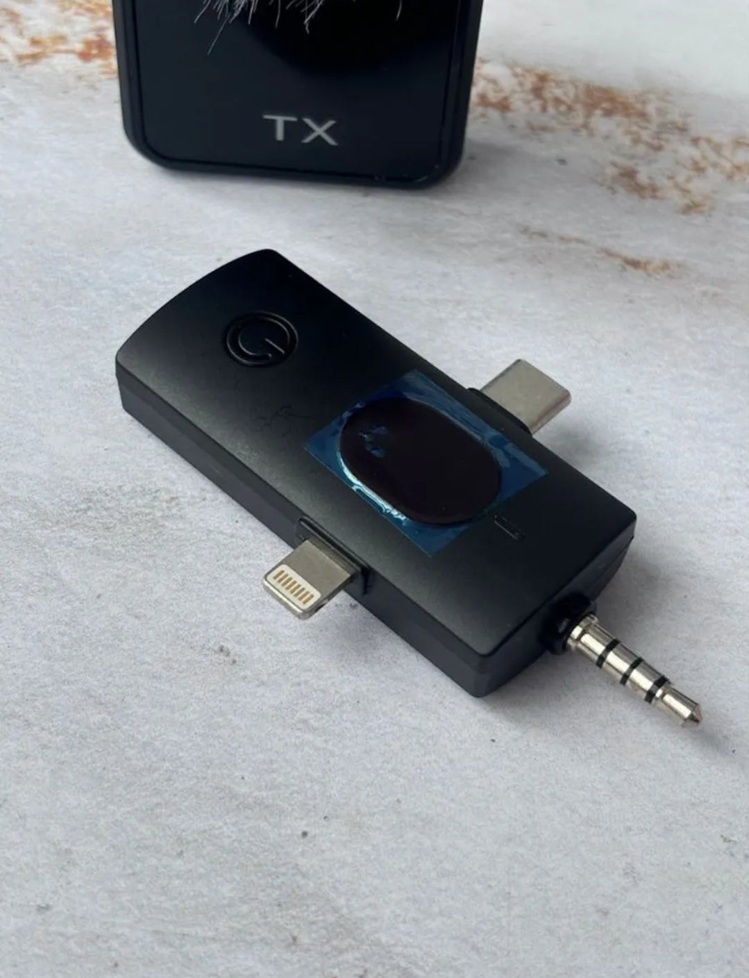 Micrófono Inalambrico Solapa  Reducción De Ruido Negro