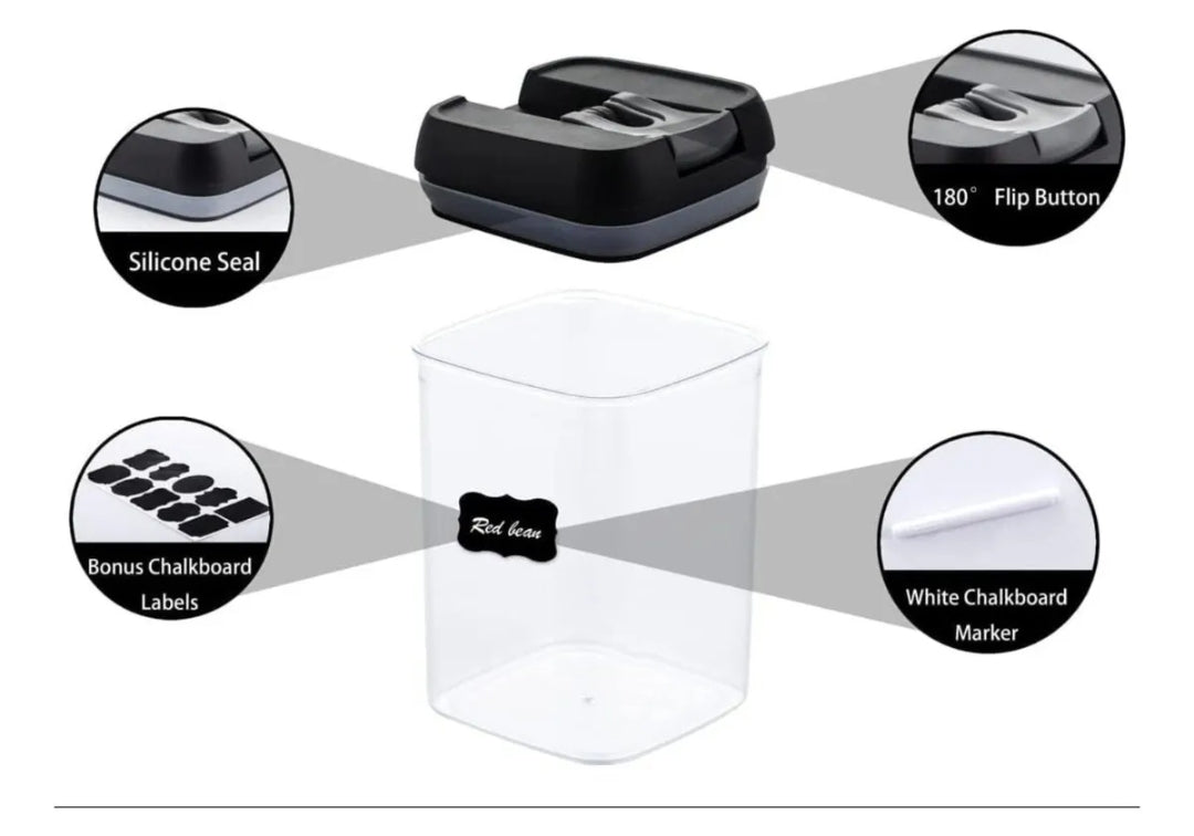 Set De 7 Contenedores Hermeticos