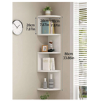 Repisa Esquinera Zig Zag Moderna 5 Niveles En Madera