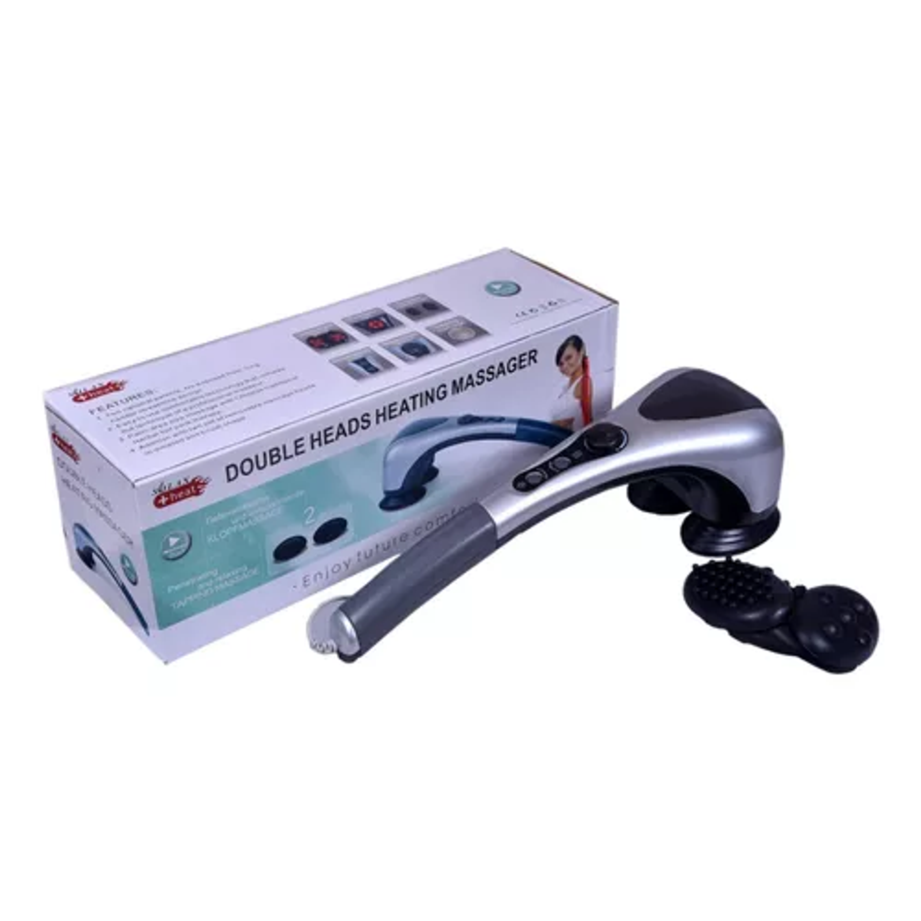 Masajeador Corporal Eléctrico Con Doble Cabezal Infrarrojo