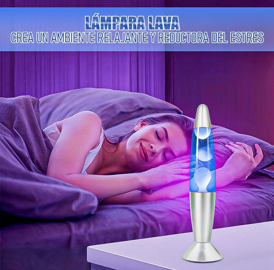 Lámpara De Lava Decoración 34 cm