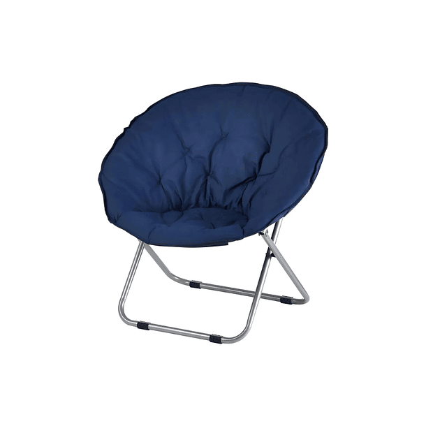 Silla Redonda Plegable Poliéster Colores Variados Redonda