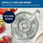 Licuadora Oster Reversible Vaso Blendngo Blstpyg1310rbg Plateado