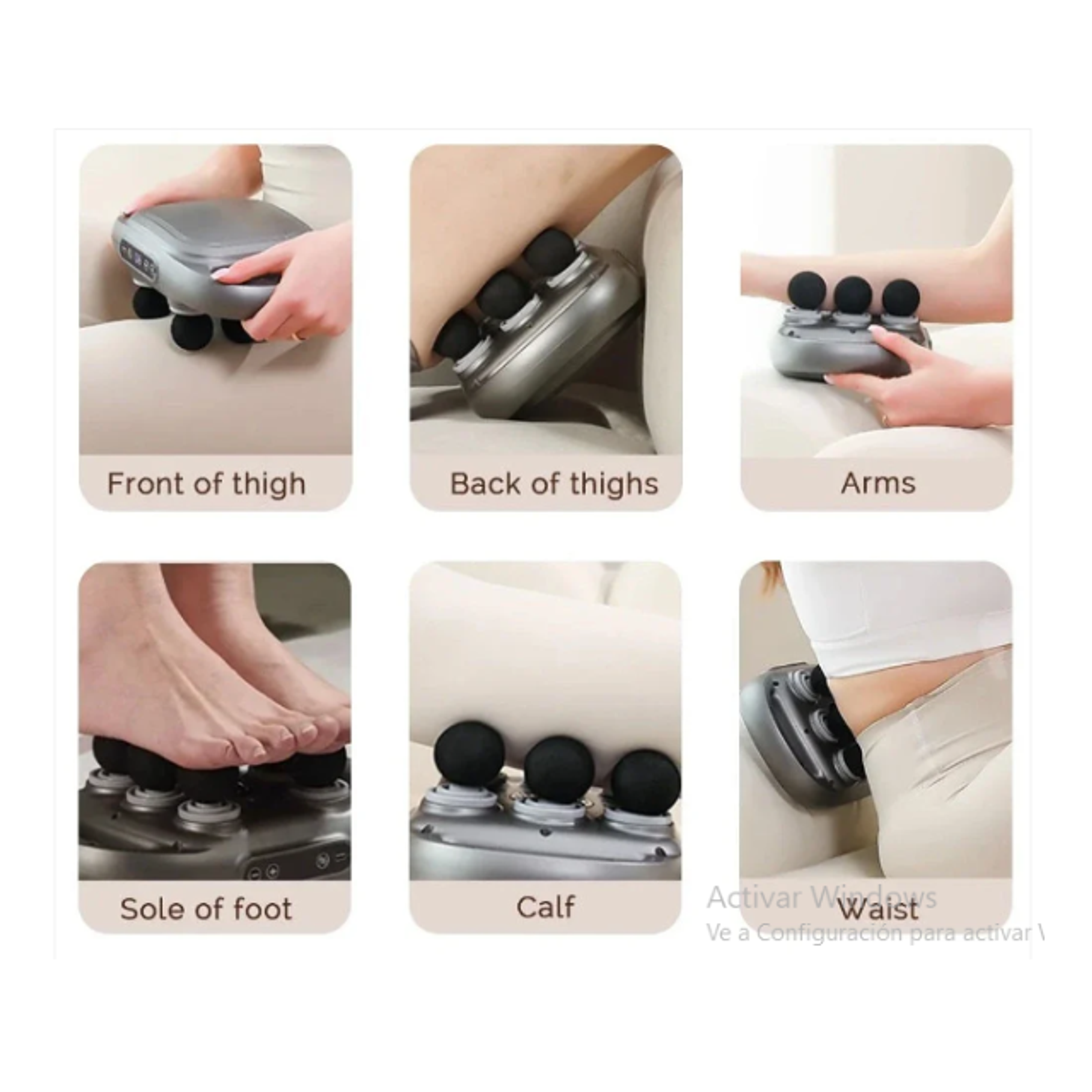 Masajeador Corporal De 6 Cabezas Eléctrico