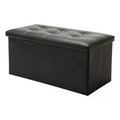 Banqueta Baul Puff Baul Negro 76x38 Organizador Puff Sillon Pie De Cama Baul Organizador