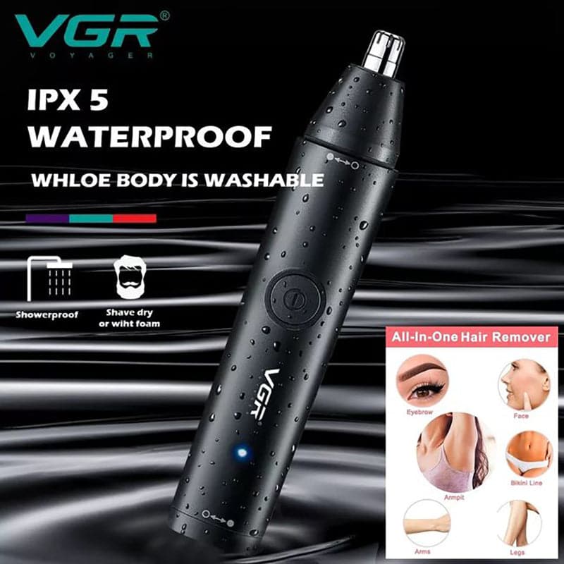 Depilador Nasal Electrico VGR V-613 2 en 1 Recargable