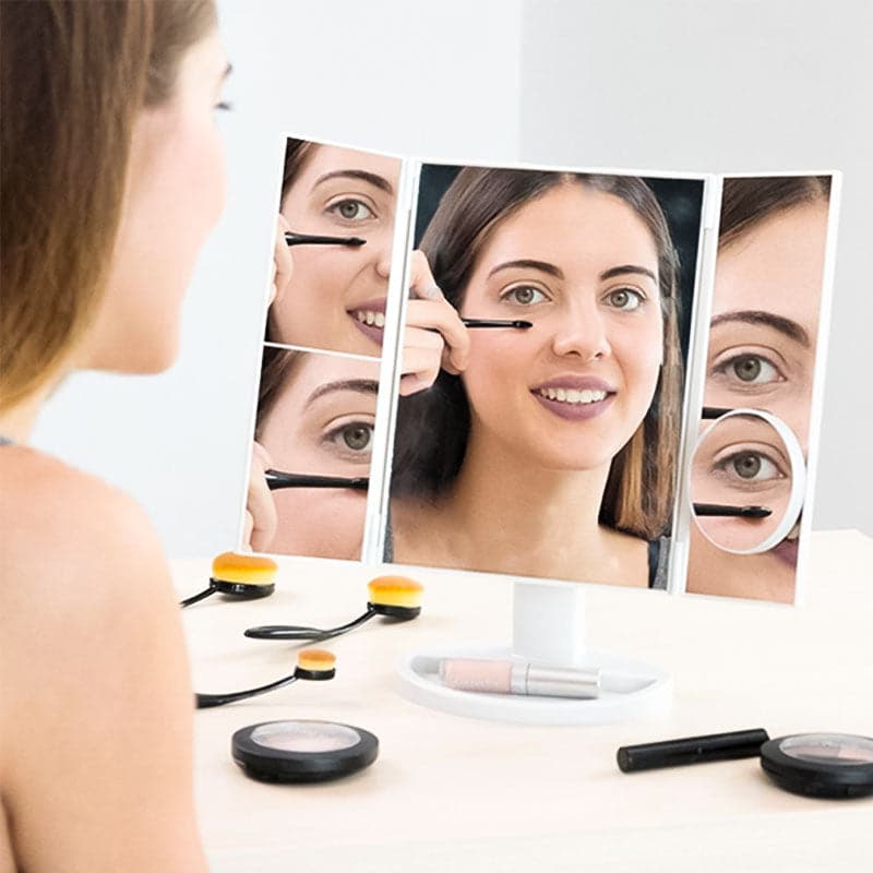 Espejo Giratorio Triple 360º 3 Caras Cosmetic Mirror