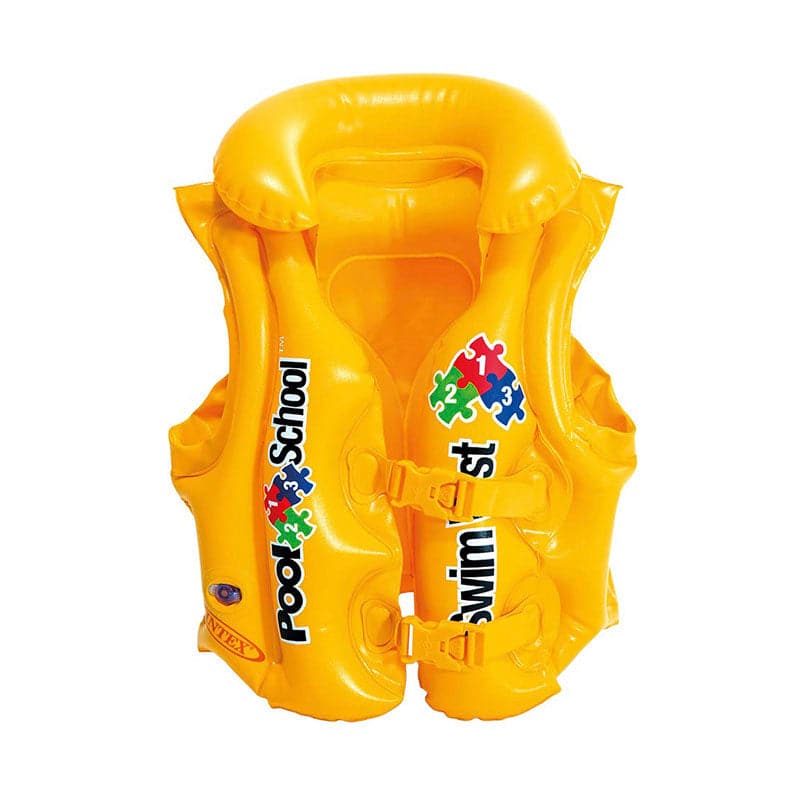 Chaleco Salvavidas Inflable Amarillo Pool School Intex