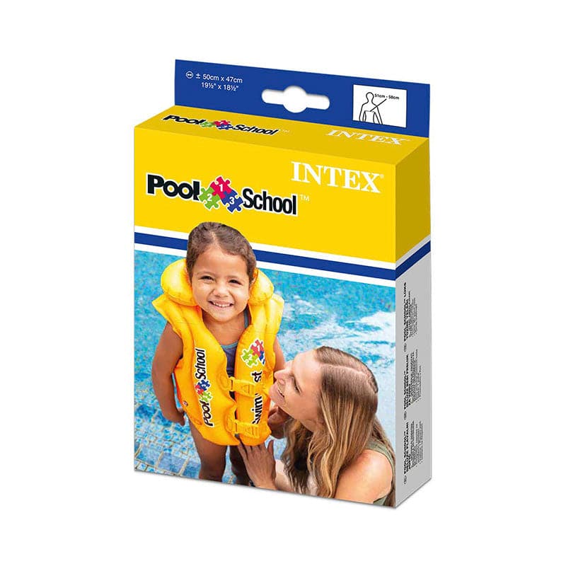 Chaleco Salvavidas Inflable Amarillo Pool School Intex