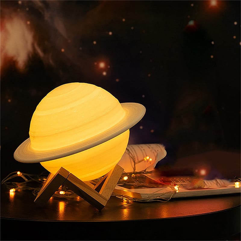 Lámpara Decorativa Saturno Luz Cálida JS634