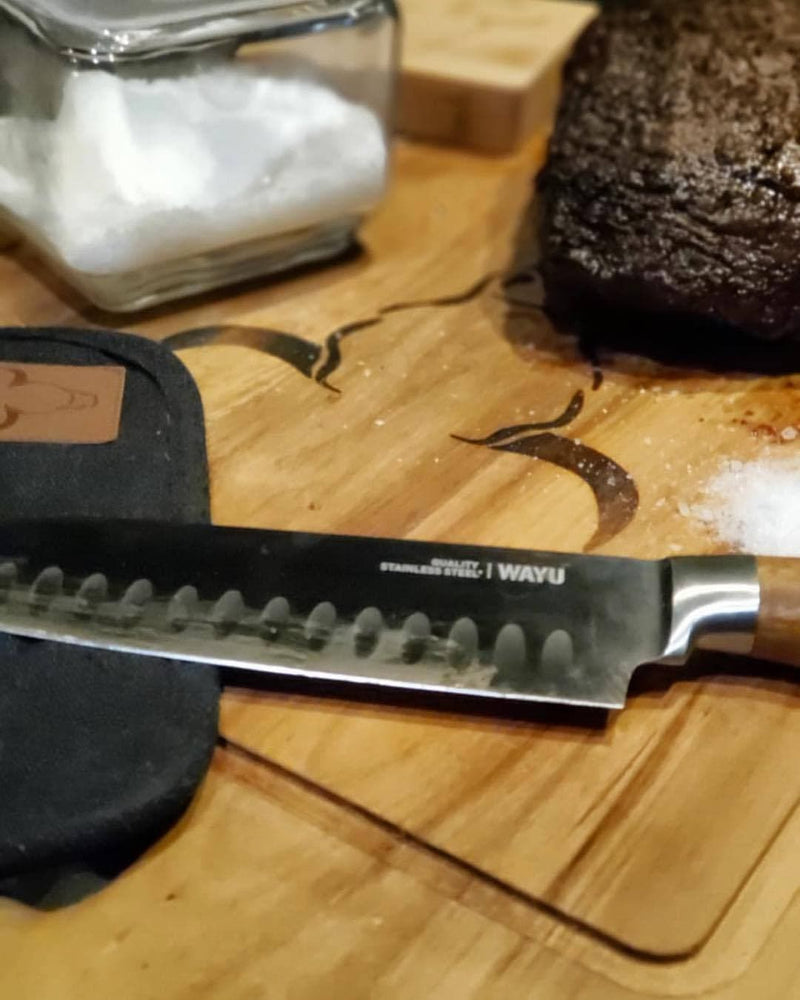 Cuchillo Santoku Wayu