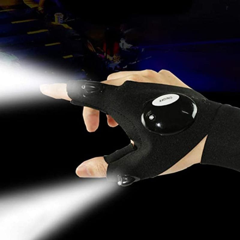 Guantes con luces led a prueba de agua