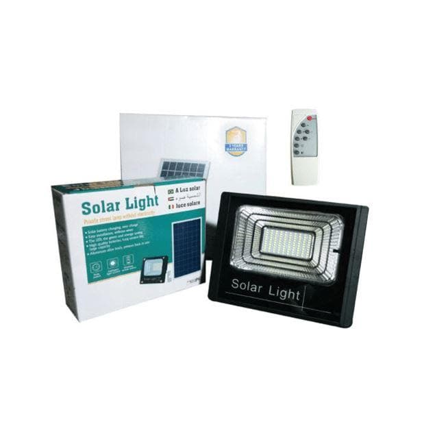 Foco Led 120w Con Panel Solar Y Control   071125080